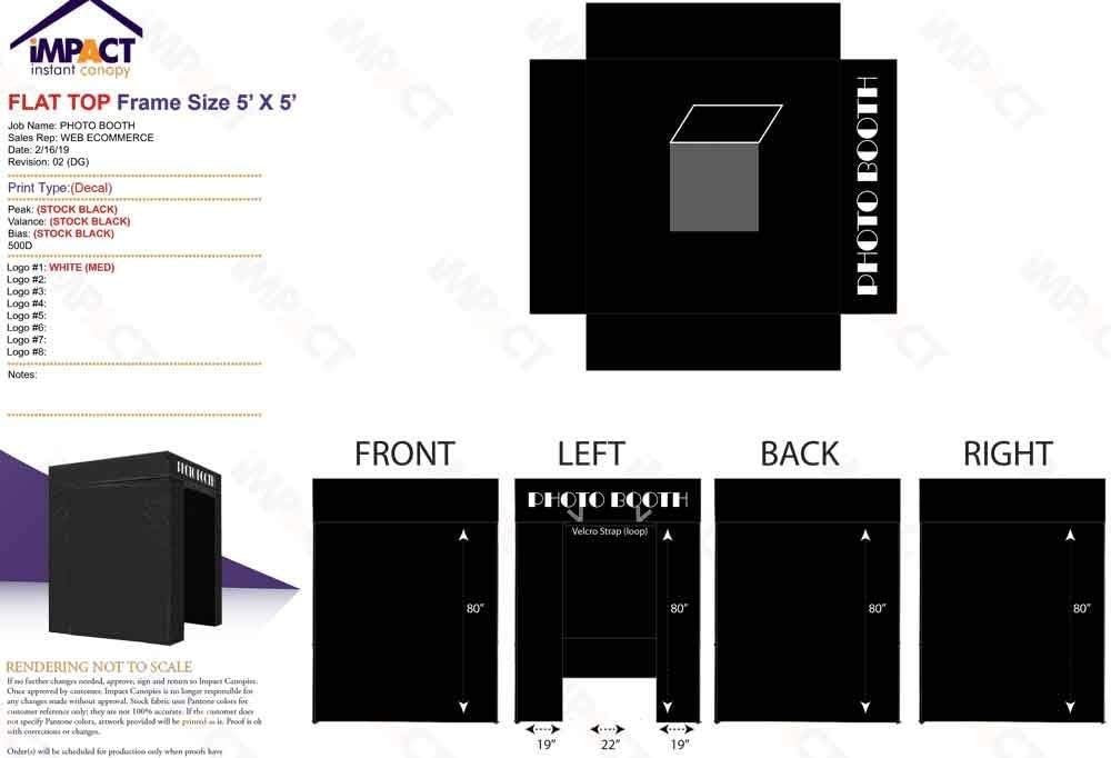 Impact Canopy 5 x 5 Pop Up Portable Photo Booth Tent Studio with Roller Bag Black.jpg