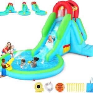 Inflatable Water Slide with Blower 13x83x71 FT Blow Up Water.jpg