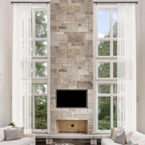 Natural Pinch Pleated Semi Sheer Curtains Extra Long Linen Drapery.jpg