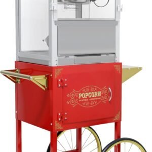 Nostalgia 20oz Popcorn Machine with CartWheels Stainless Steel KettleVintage.jpg