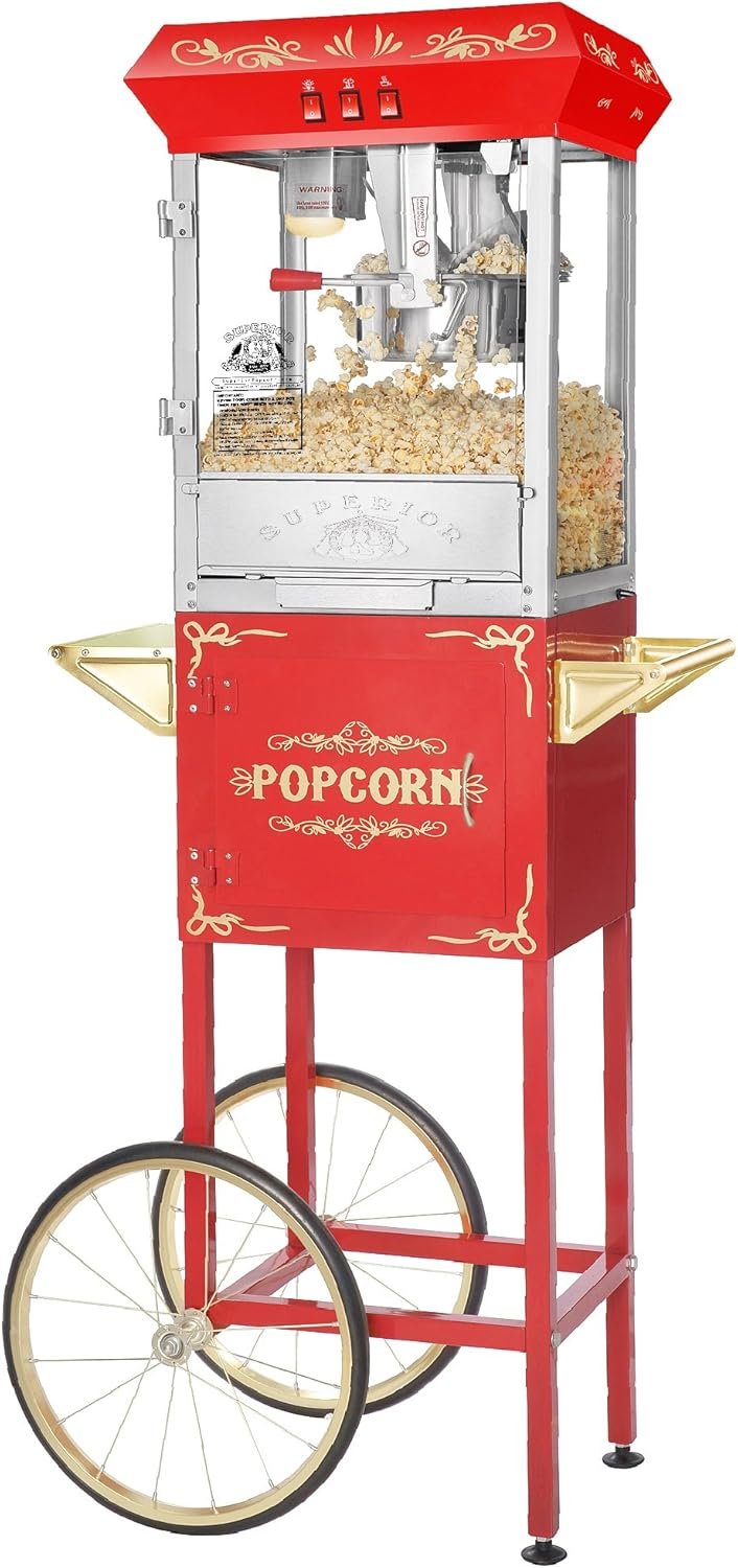 Popcorn Machine with Cart Carnival 8oz Popper with Stainless Steel.jpg