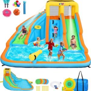Whubefy Inflatable Water Slide for Kids Backyard Dual Waterslide Park.jpg