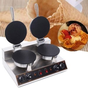 110V 1200W Electric Ice Cream Cone Waffle Machine Stainless Steel.jpg