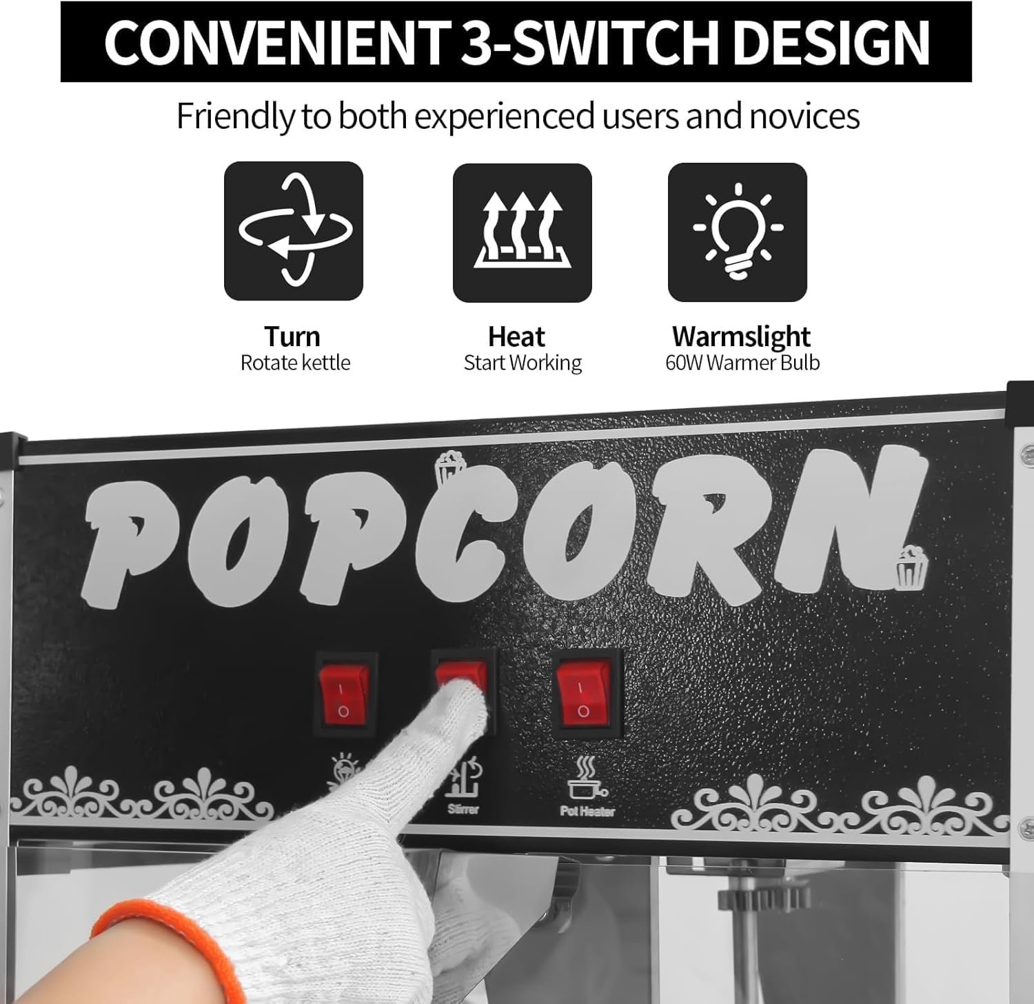 1756919598 Commercial Popcorn Machine 12Oz Kettle Movie Theater Style Popcorn Popper Maker with 3 Switch Control and Warming Deck Black.jpg