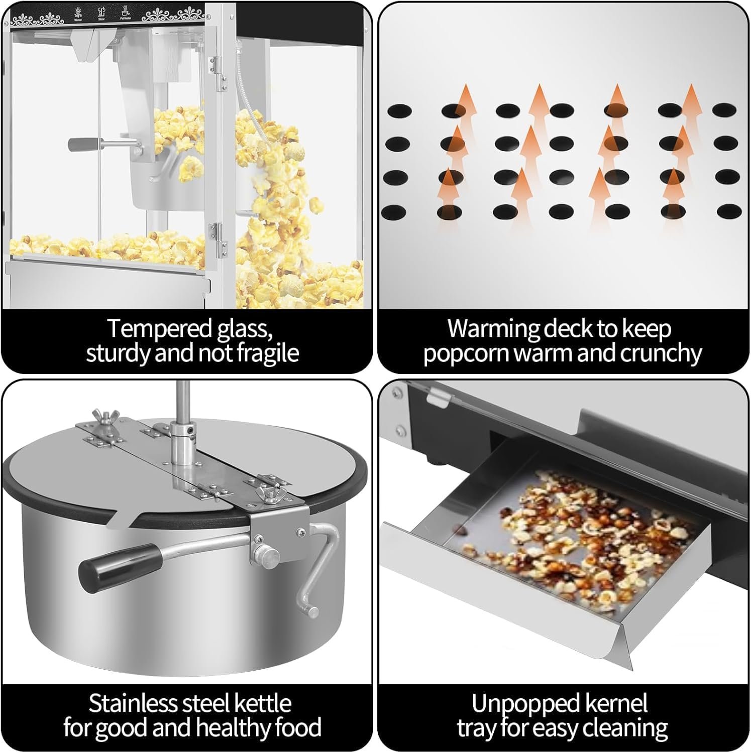 1756919600 Commercial Popcorn Machine 12Oz Kettle Movie Theater Style Popcorn Popper Maker with 3 Switch Control and Warming Deck Black.jpg