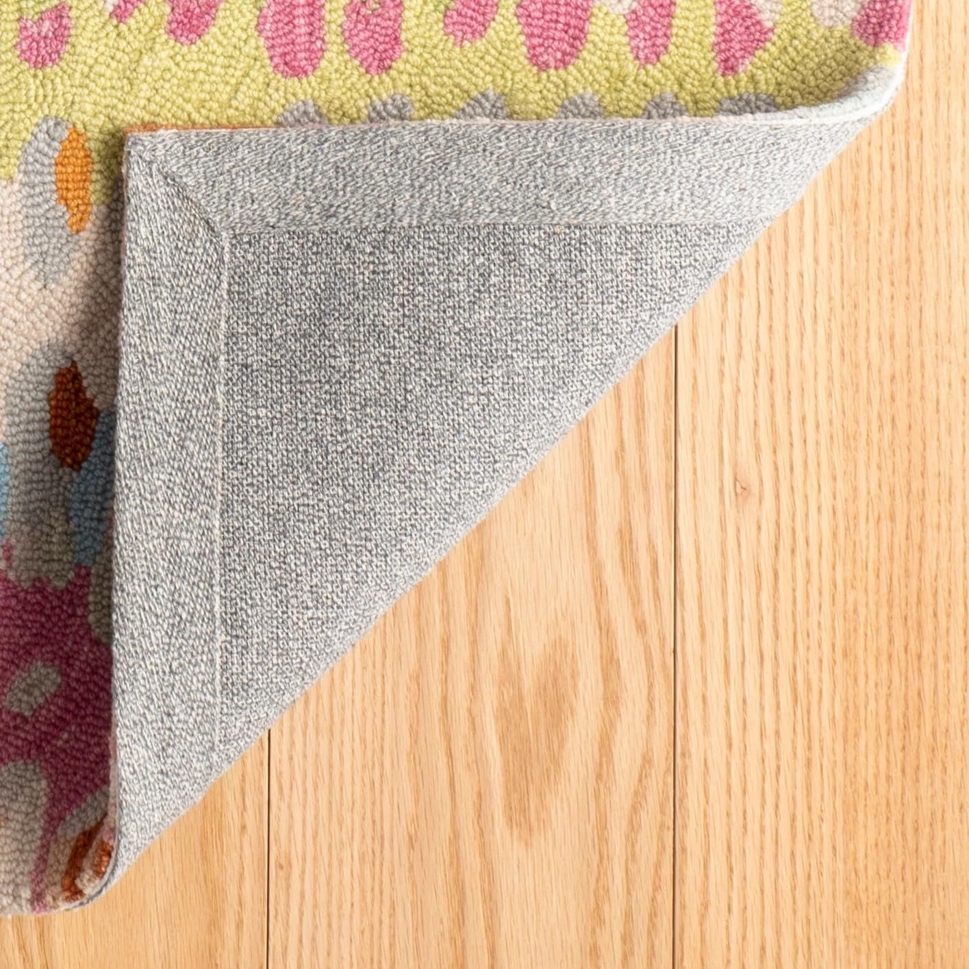 1757690032 Dash Albert Paint Chip Stone Hand Micro Hooked Wool 9.5 X 13.5 Feet MulticoloredPink Geometric Pattern.jpg