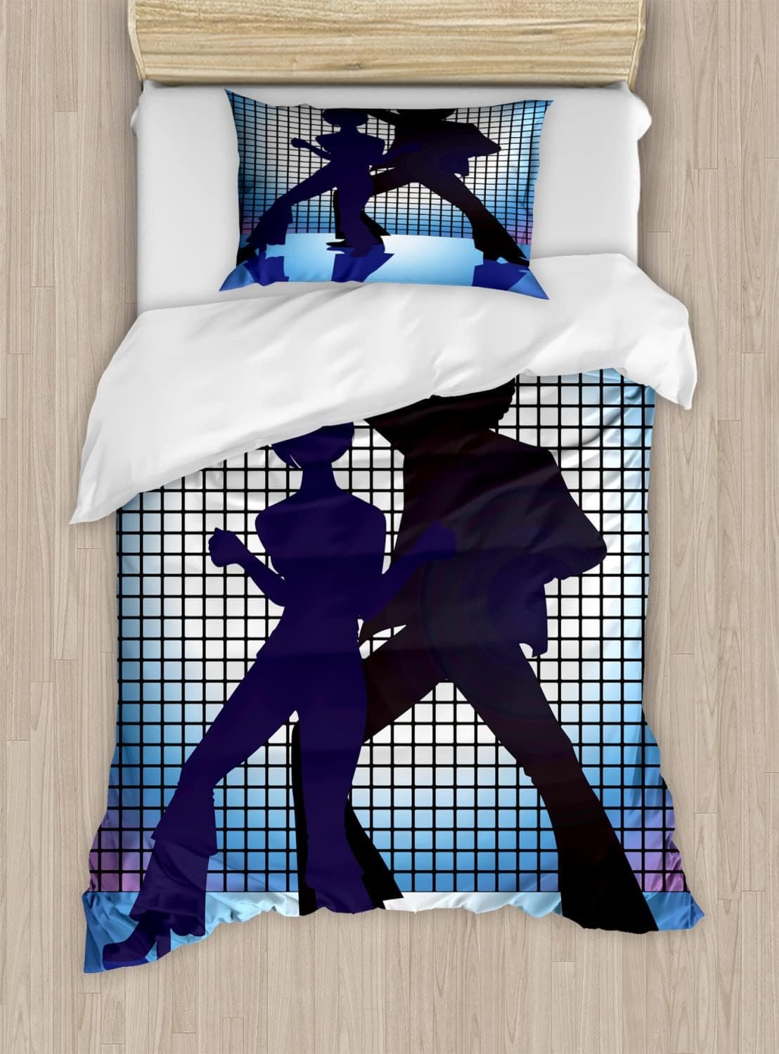 1758121993 Ambesonne 70s Party Duvet Cover Sets Couple Silhouettes on The.jpg