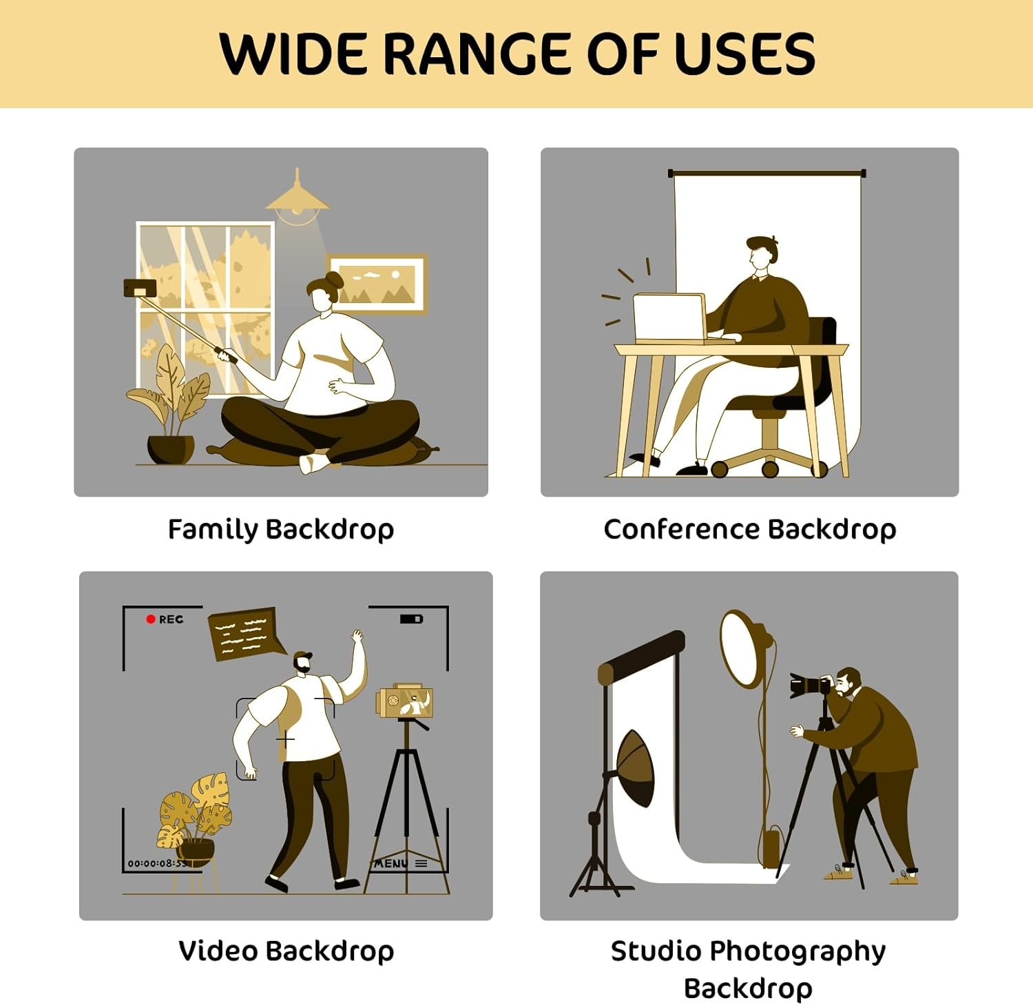 1758557595 Kate 10x10ft3x3m Boho Backdrop Floral Brick Wall Interior Decoration Digital Printed Cloth Background Photo Studio Props.jpg