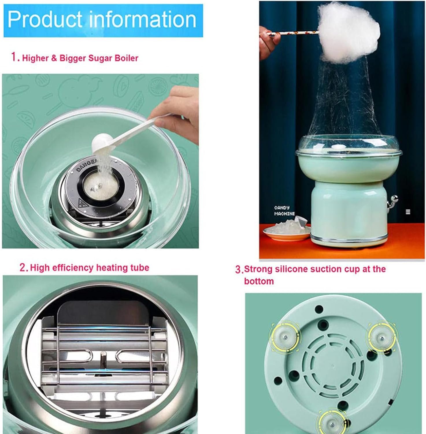 1759256000 DIY Electric Commercial Pink Cotton Candy Machine Multifunctional 50HZ500W Suitable for Hard Candy.jpg