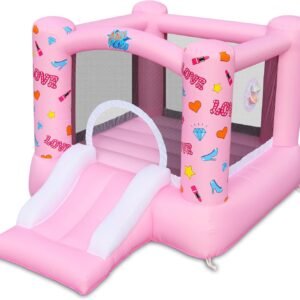 Action Air Inflatable Bounce House with Blower Princess Bouncer Durable.jpg