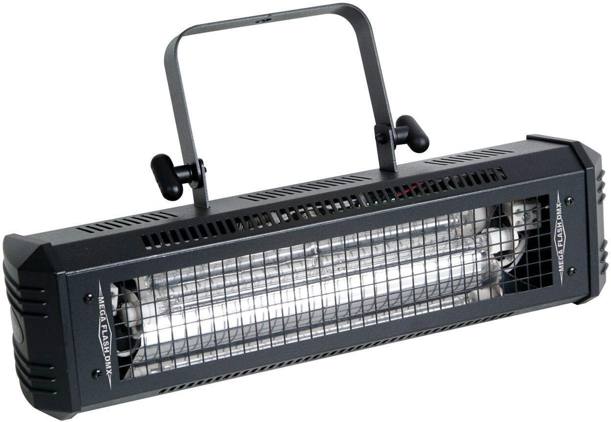 American DJ Mega Flash DMX 800 Watt Compact Strobe Light2 Mini StrobesCable.jpg