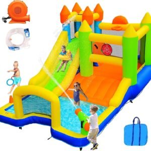 Arlopu Bounce House Inflatable Water Slide for Kids 9 in.jpg