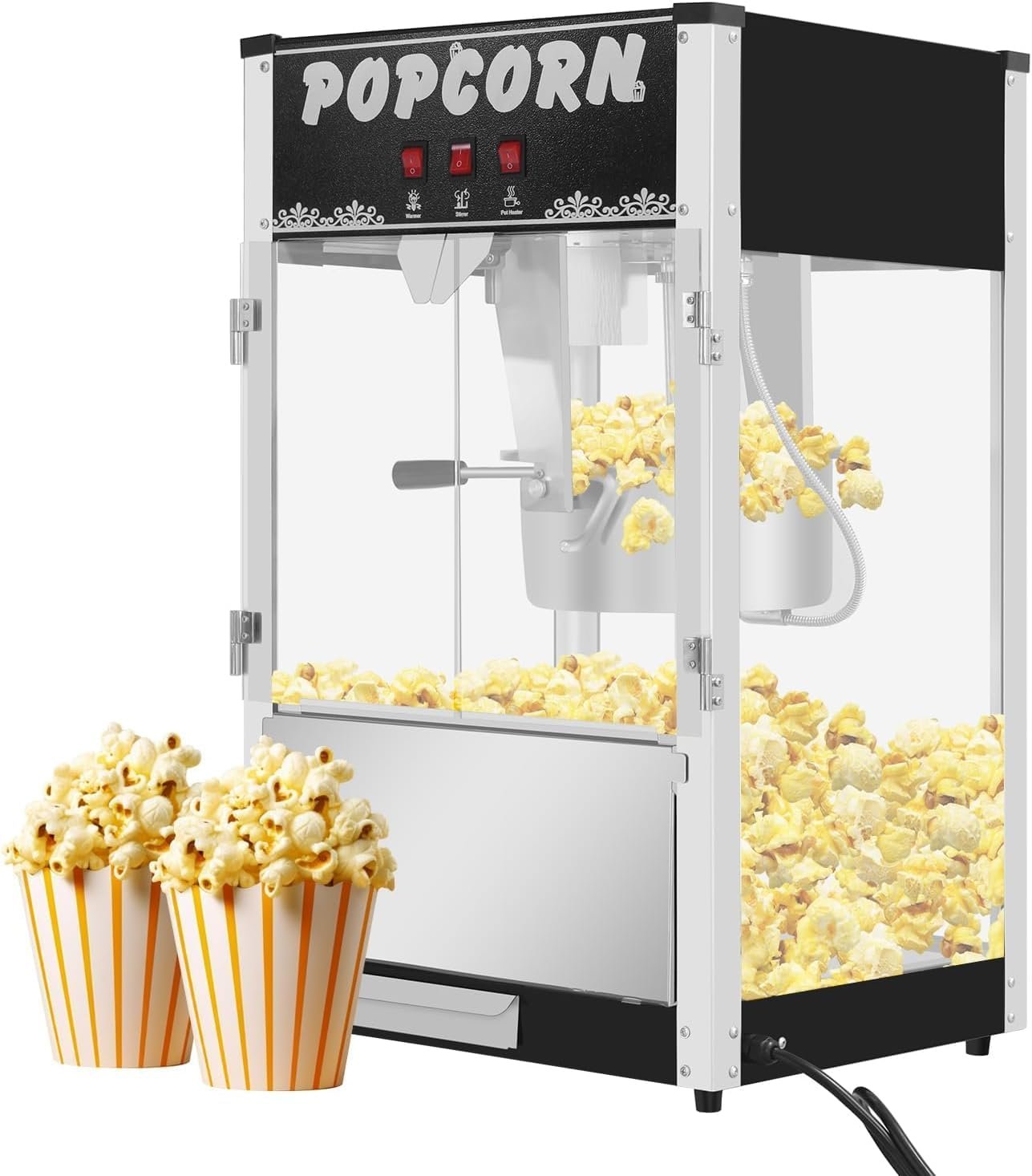 Commercial Popcorn Machine 12Oz Kettle Movie Theater Style Popcorn Popper.jpg
