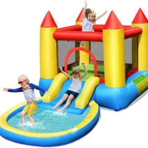 Costzon Inflatable Bounce House with Slide 2 in 1 Kids Jumping Castle.jpg