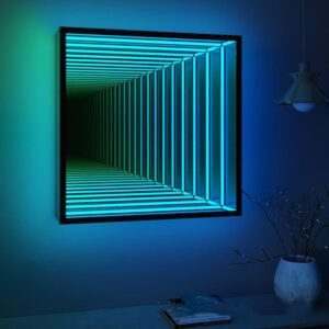 Infinity Tunnel Light LED Mirror Lights with Remote Rainbow Wall.jpg