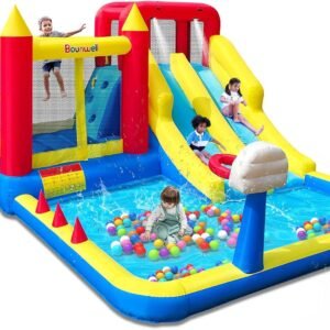 Inflatable Bounce House with Double Slide Water Bounce Castle with.jpg
