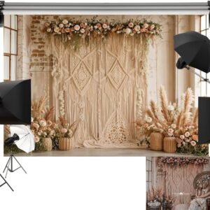 Kate 10x10ft3x3m Boho Backdrop Floral Brick Wall Interior Decoration Digital.jpg