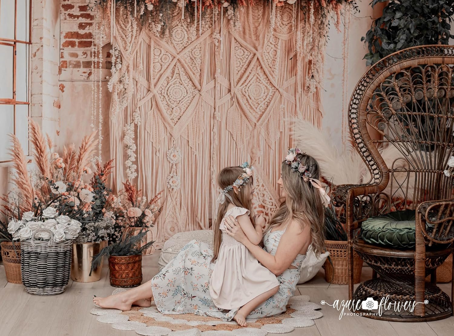 Kate 10x10ft3x3m Boho Backdrop Floral Brick Wall Interior Decoration Digital Printed Cloth Background Photo Studio Props.jpg