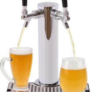 Kegerator Tower Kit Double Tap Beer Conversion Kit Stainless Steel.jpg