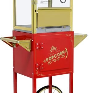 Popcorn Maker Machine Cart with WheelsStainless Steel 12 Oz Kettle Makes.jpg