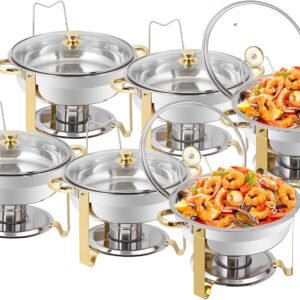 SUPER DEAL 6 Pack Round Chafing Dishes for Buffet Set.jpg
