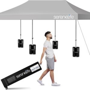 SereneLife 10x20 ft Outdoor Pop Up Canopy Easy Setup Waterproof Polyester.jpg