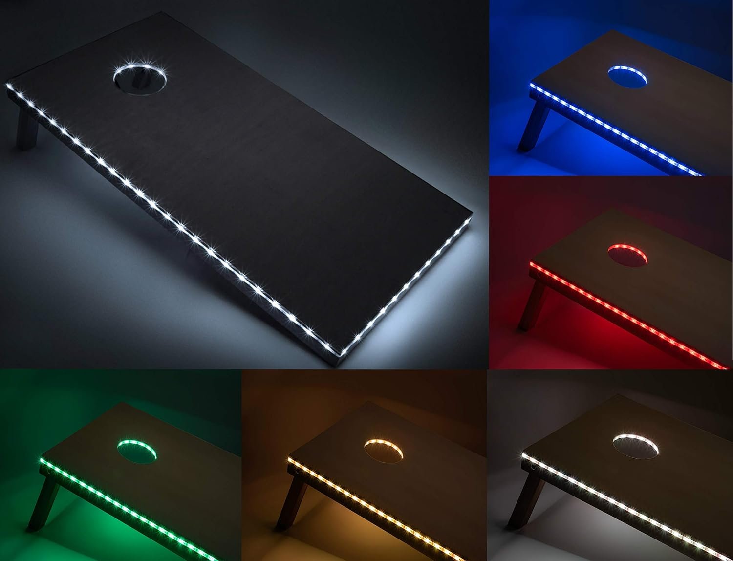 Tailgating Pros Cornhole Boards 4x2 3x2 Cornhole Game wCarrying Case Set of 8 Corn Hole Bags 150 Color Combos Optional LED Lights.jpg