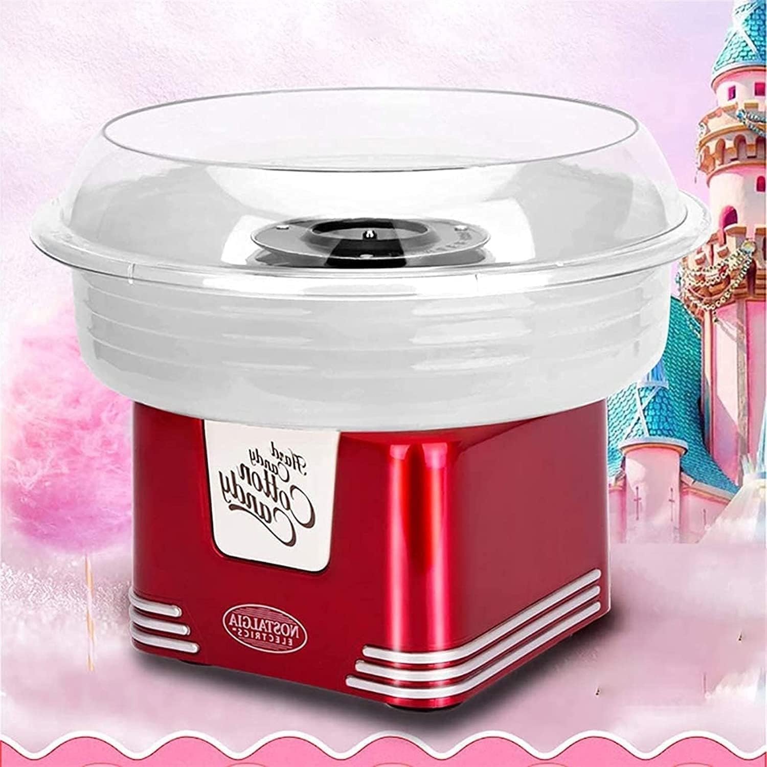 1759421595 Cotton Candy Maker 450W Electric Candy Floss Machine with Sticks Sugar Spoon Red White Portable Cotton Candy Machine.jpg