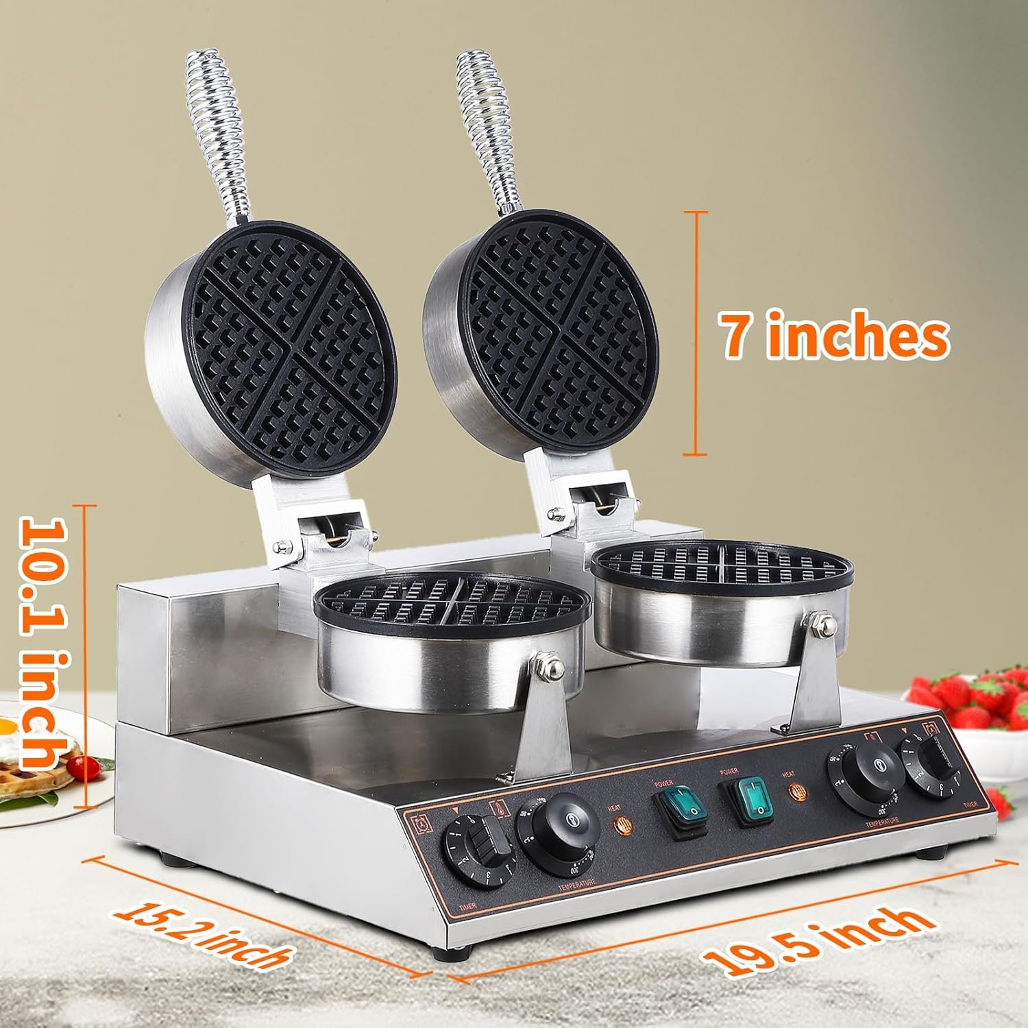 1761894798 Litake Commercial Electric Waffle Cone Maker Stainless Steel Ice Cream Waffle Cone Machine Nonstick Mold for Restaurant Bakeries Snack Bar Use 110V 2400W.jpg