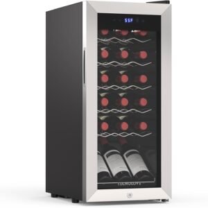 18 Bottle Wine Cooler with 41 68℉ Digital Temperature Control Stainless.jpg