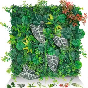 20x20 Artificial Grass Wall Panels 12Pack UV Protection Greenery Plant.jpg