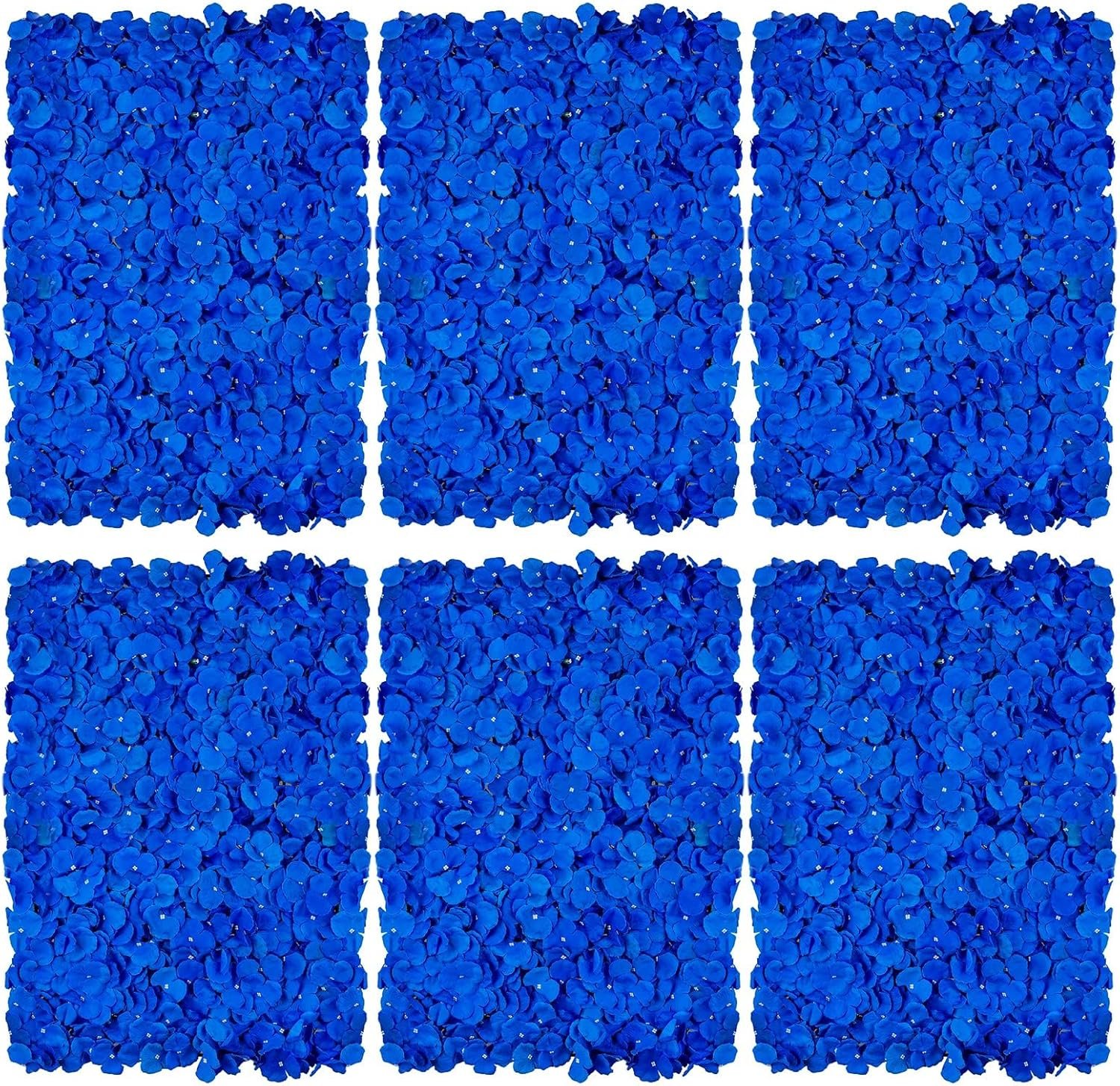 BLOSMON Flower Wall Panel Backdrop Decor Royal Blue Artificial Floral.jpg