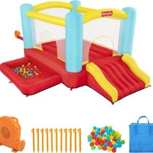 Fisher Price Bouncemania Inflatable Mega Bouncer Bouncy House with 50 Play.jpg