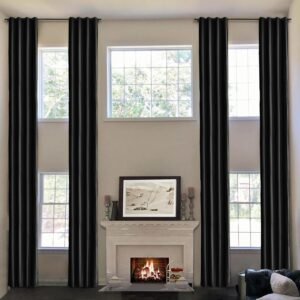 Frelement Grommet Soft Velvet Curtains 21ft Extra Long Light Filtering.jpg