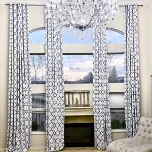 Ikiriska Extra Long Curtains with Geometrical Quatrefoil Pattern 8 24 ft.jpg