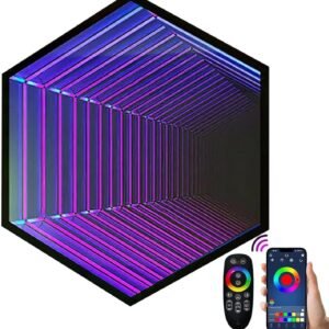 LED Infinity Mirror Light， 3D Mirror Wall Hanging Lights.jpg