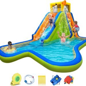 RETRO JUMP Inflatable Water Slide6 in 1 Water Park Outdoor.jpg