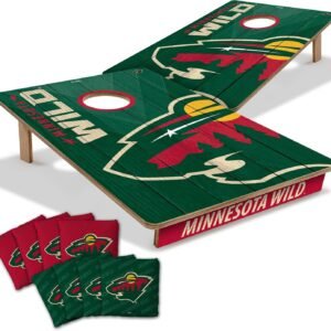 YouTheFan NHL 2 x 3 Wood Cornhole Game with Logo.jpg