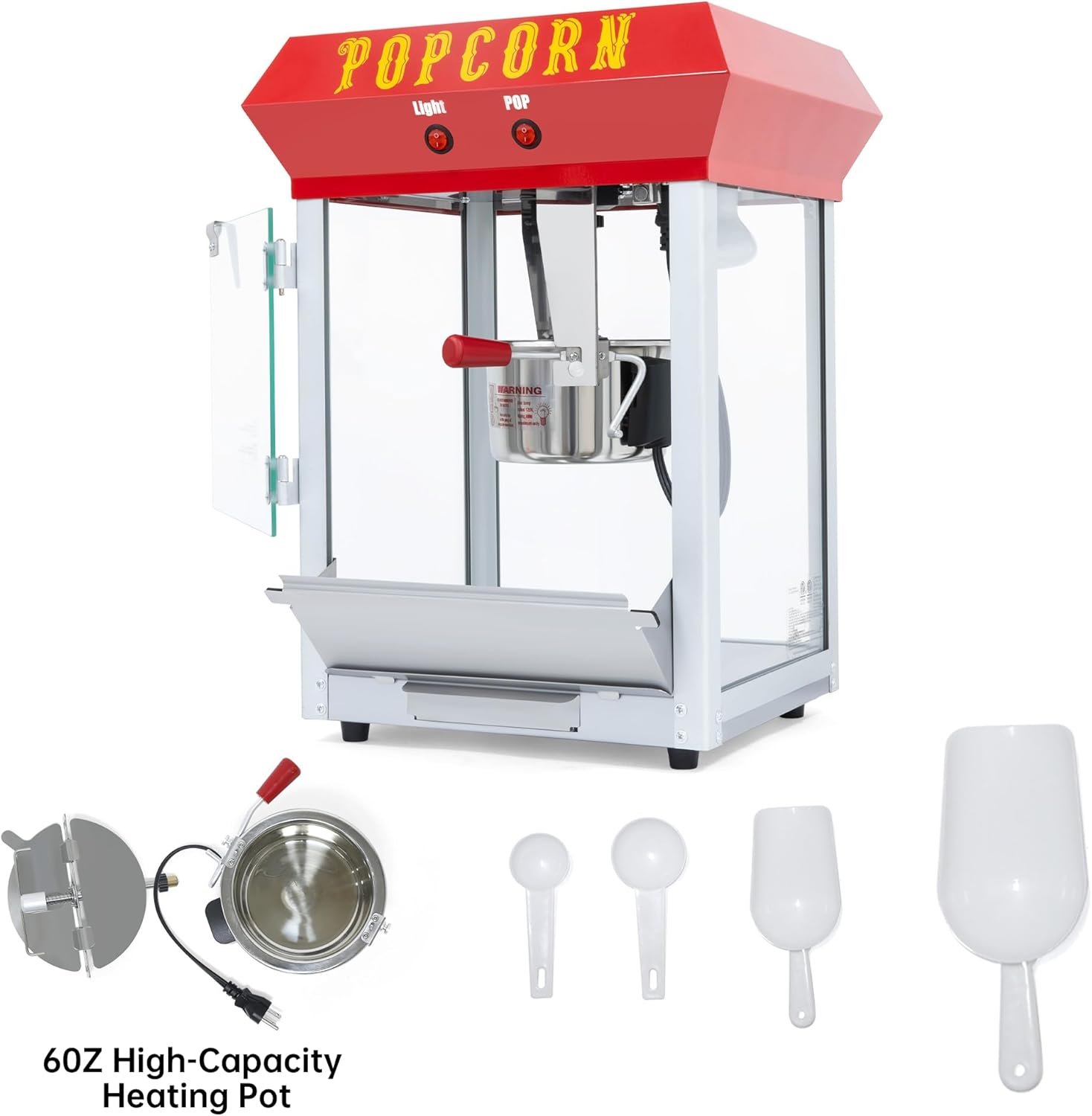 1763061194 Eoodis Vintage 6 Oz. Professional Popcorn Machine 20.9 Inches Tall Makes 30 Cups Of Popcorn Including Measuring Cup Scoop And Serving Cups.jpg