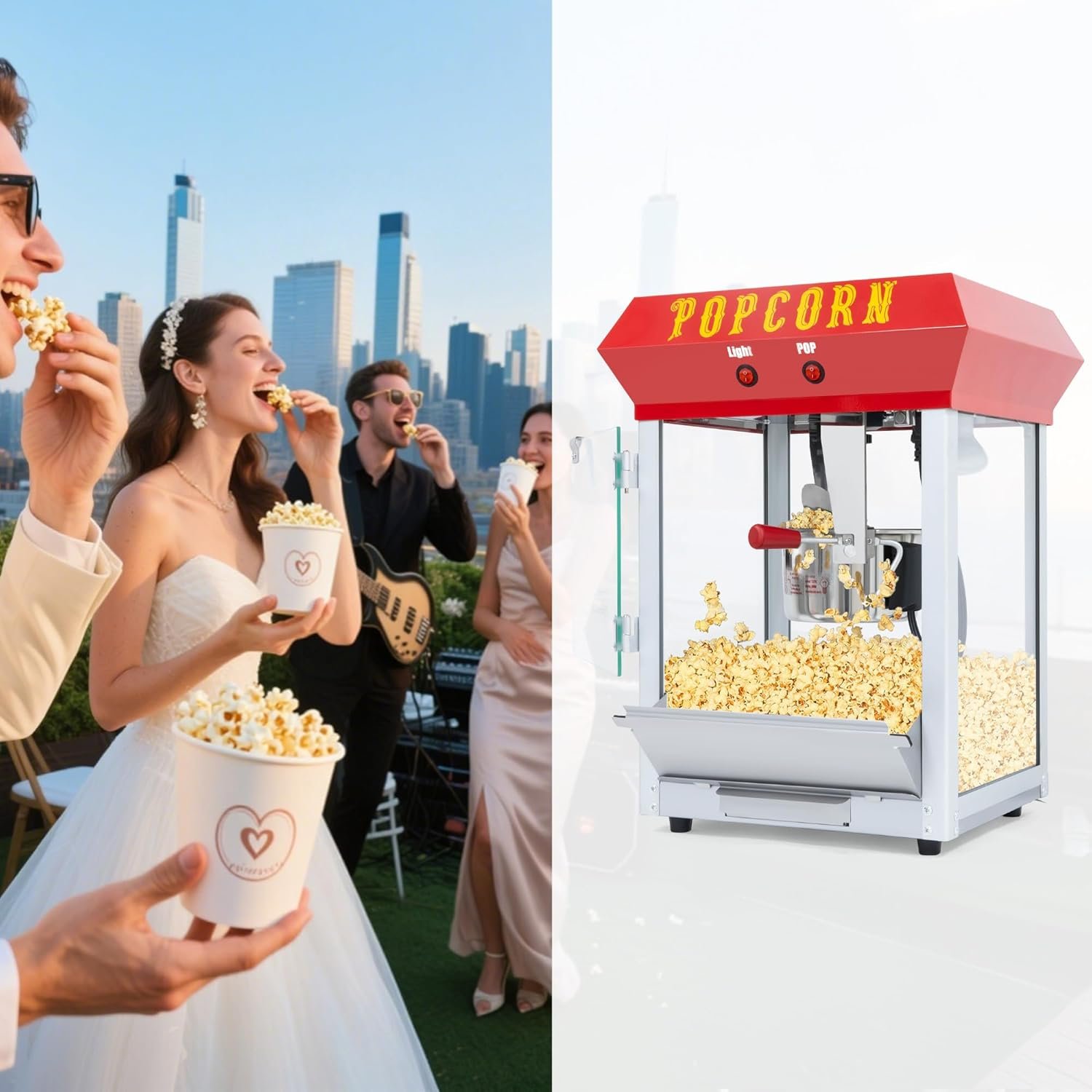 1763061195 Eoodis Vintage 6 Oz. Professional Popcorn Machine 20.9 Inches Tall Makes 30 Cups Of Popcorn Including Measuring Cup Scoop And Serving Cups.jpg