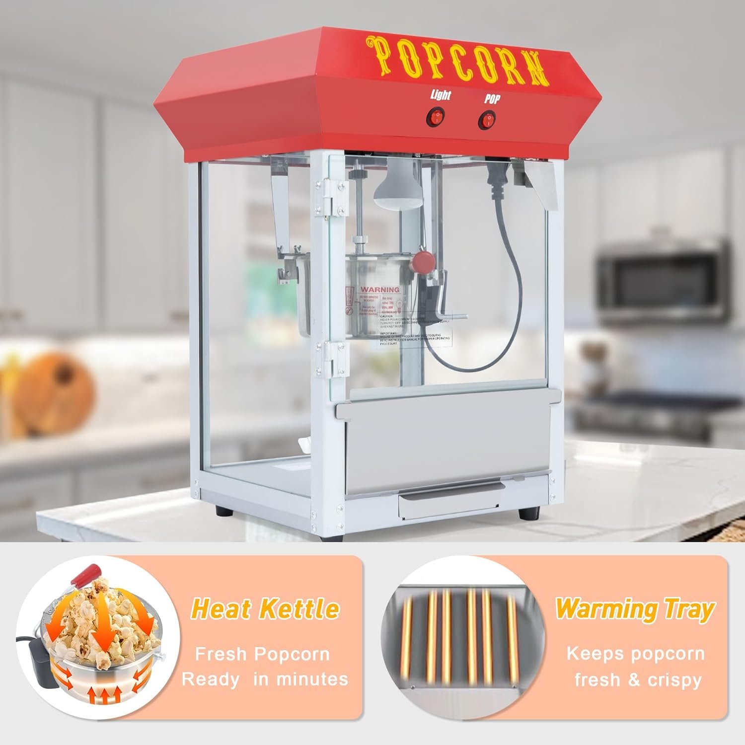 1763061198 Eoodis Vintage 6 Oz. Professional Popcorn Machine 20.9 Inches Tall Makes 30 Cups Of Popcorn Including Measuring Cup Scoop And Serving Cups.jpg