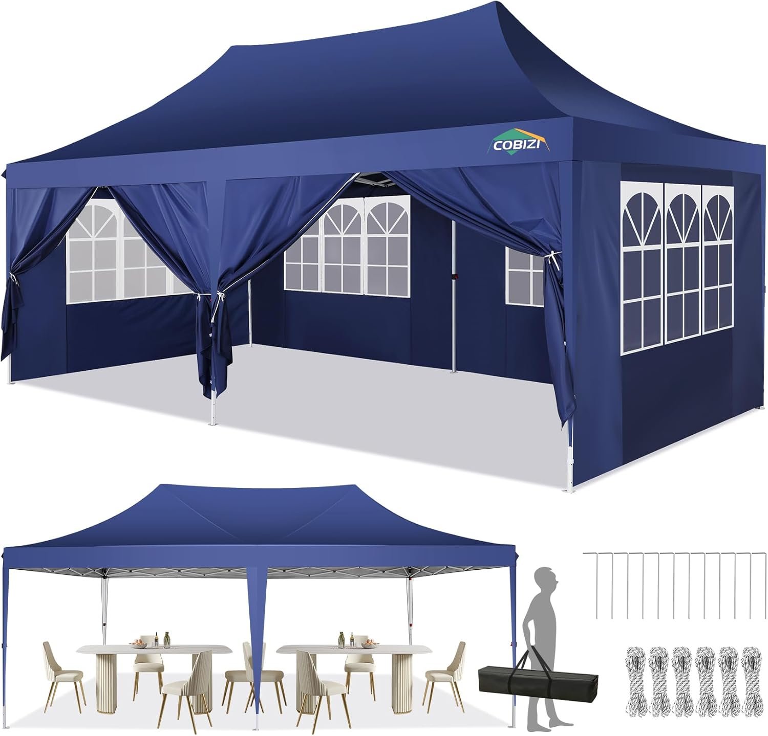 COBIZI 10x20 Canopy with Sidewalls Pop Up Canopy Tent Large.jpg