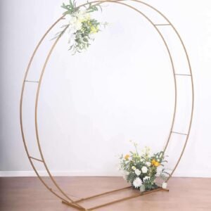 Efavormart Heavy Duty Gold Metal Double Hoop Wedding Arch Photo.jpg