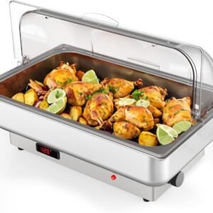 Garvee Rectangular Electric Chafing Dish Buffet Set Roll Top with.jpg