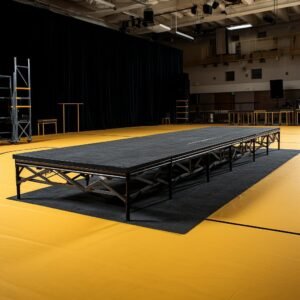 Portable Stage with Gray Carpet 48 x 96 x.jpg