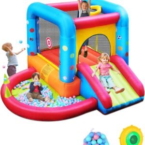 Step4Fun Inflatable Bounce House Kids Castle Slide Bouncer for Children.jpg