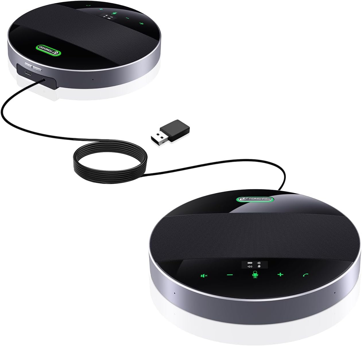 TONGVEO 2 in 1 Conference Speaker and Microphone Daisy Chain Wireless Bluetooth.jpg
