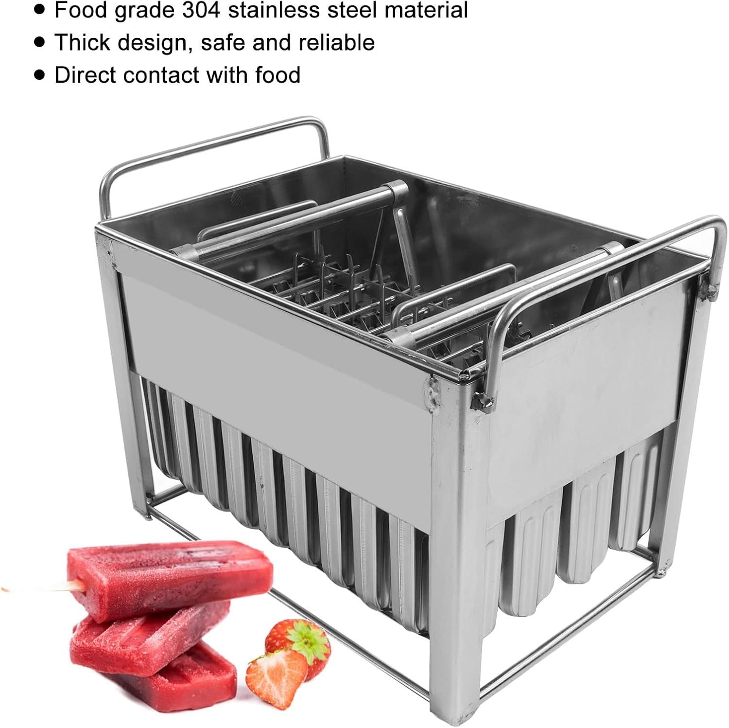 1766369602 40Pcs Stainless Steel Multi Function Machine Commercial Ice Ice Cream Maker with Lid Detachable and Refillable Stick Holder for Home.jpg