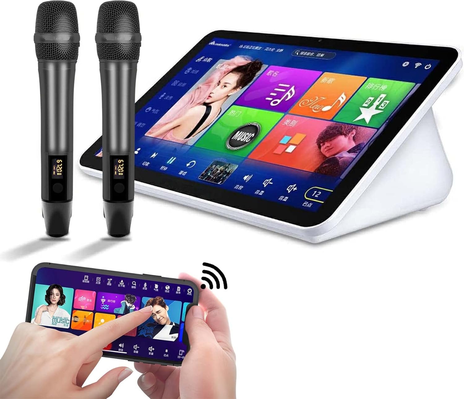 2025 New Karaoke Machine156 Inch Touch Screen Phone App Control.jpg