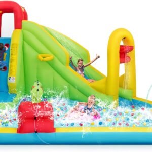 HONEY JOY Inflatable Water Slide 7 in 1 Blow up Waterslide Water.jpg